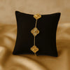 Golden Charm Clover Bracelet