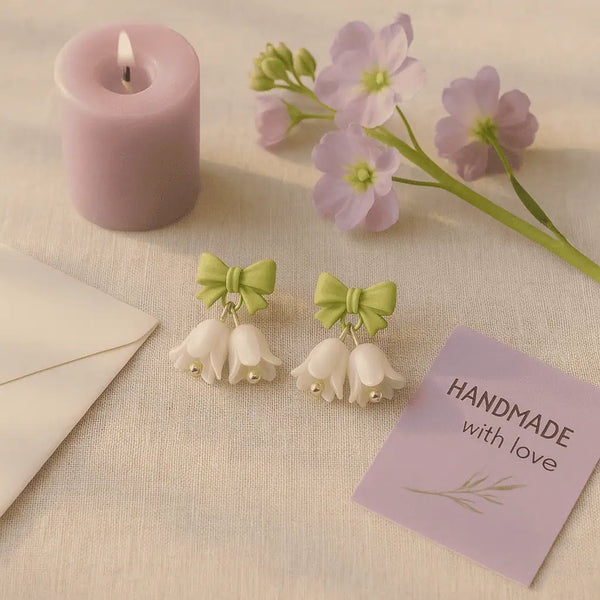 Spring Bloom Bow Earrings