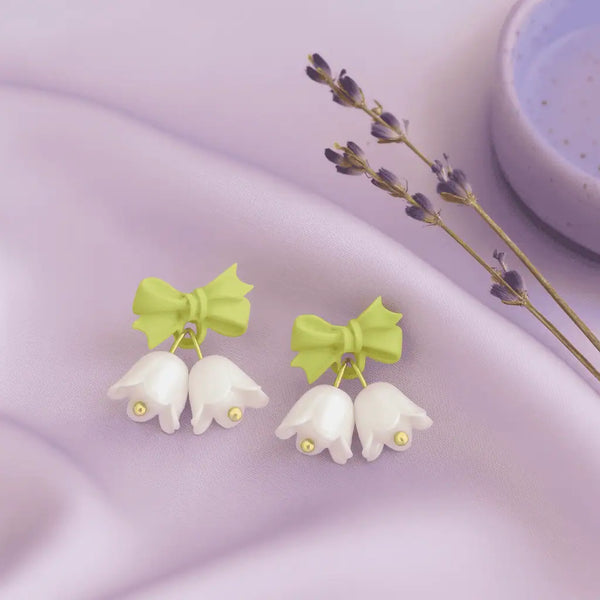 Spring Bloom Bow Earrings