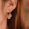 Moonlit Cluster Hoop Earrings