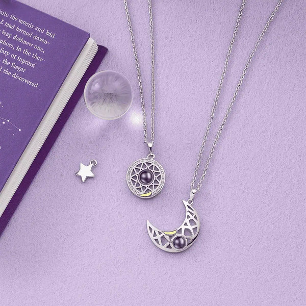 The Eternal Sun & Moon Couple Necklace