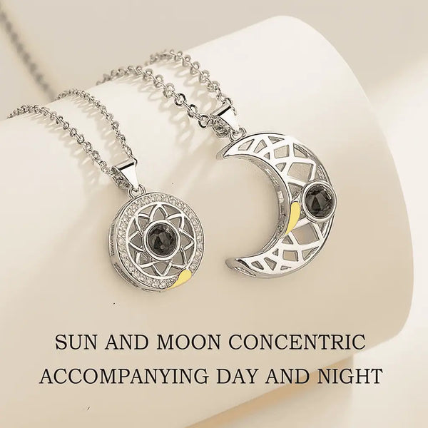 The Eternal Sun & Moon Couple Necklace