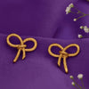 Golden Bow Bliss Earrings