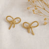 Golden Bow Bliss Earrings