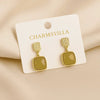 Olive Luxe Drop Earrings