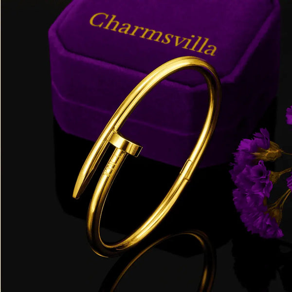 Golden Nail Luxe Bangle