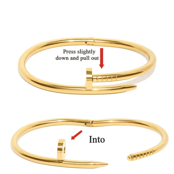 Golden Nail Luxe Bangle