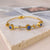 Golden Aura Evil Eye Bracelet