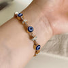 Golden Aura Evil Eye Bracelet