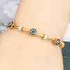 Golden Aura Evil Eye Bracelet