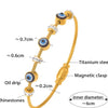 Golden Aura Evil Eye Bracelet