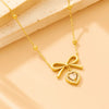 Sweetheart Bow Necklace – Anti Tarnish