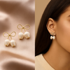 Cute Tulip Bow Studs