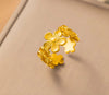 Golden Flower Bunch Ring – Delicate Bloom for Everyday Elegance