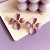Lavender Bloom Stud Earrings