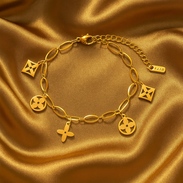 Golden Lucky Charm Bracelet