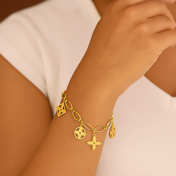 Golden Lucky Charm Bracelet
