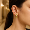 Twisted Texture Gold Hoops – Bold & Elegant Statement Earrings