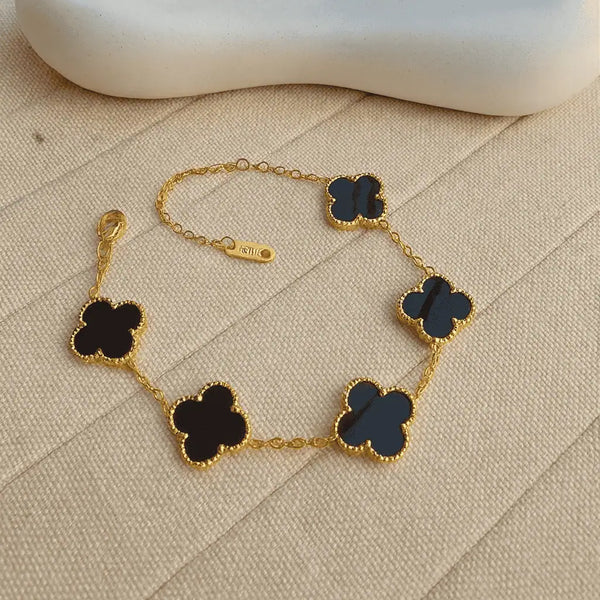 Lucky Charm Black Clover Bracelet