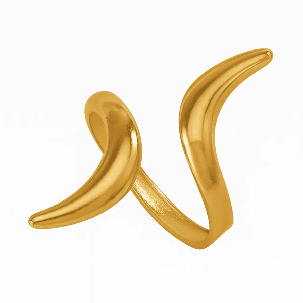 Twist Flow Adjustable Golden Ring