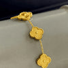 Golden Charm Clover Bracelet