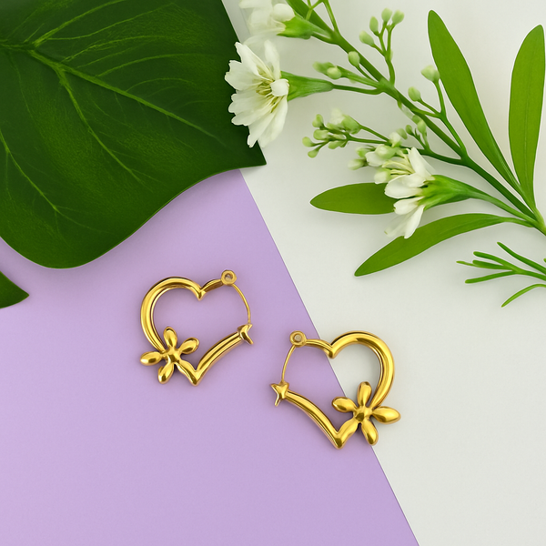 Blooming Heart Hoops