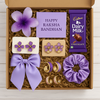 Purple Grace Rakhi Gift Box