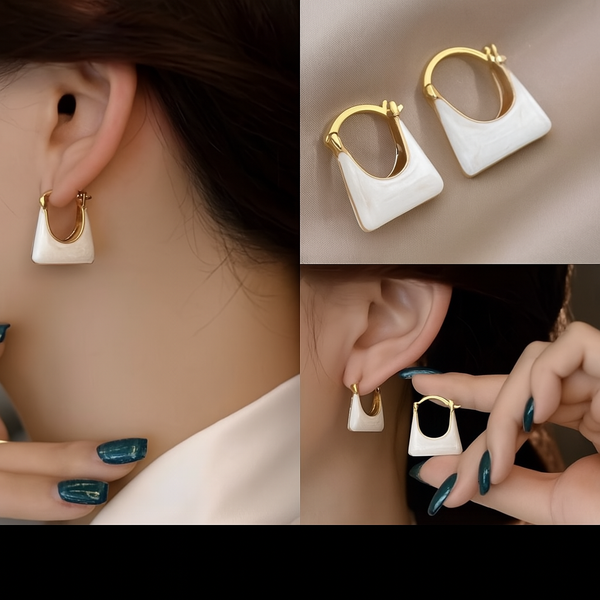 Seoul Chic Bag Hoop Earrings