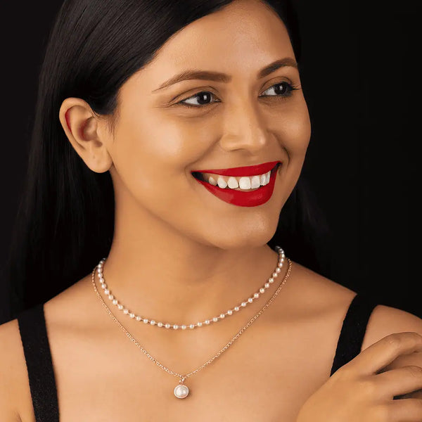 Golden Grace Pearl Layered Necklace