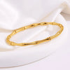 Golden Bamboo Textured Bangle