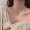 Double Layer Moon & Star Pendant Necklace