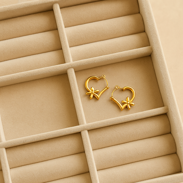 Blooming Heart Hoops