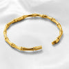 Golden Bamboo Textured Bangle