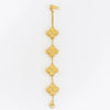 Golden Charm Clover Bracelet