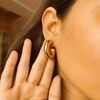 Classic Chunky Gold Hoop Earrings