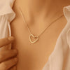 Trendy Open Heart Chain & pendant – Waterproof and Anti-Tarnish