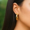 Classic Chunky Gold Hoop Earrings