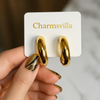 Classic Chunky Gold Hoop Earrings