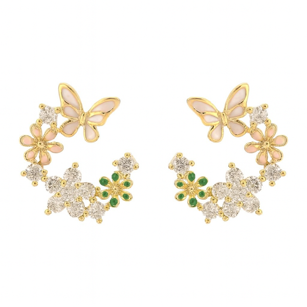 Mini Flutter Bloom Stud Earrings