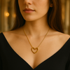 Trendy Open Heart Chain & pendant – Waterproof and Anti-Tarnish