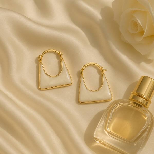 Seoul Chic Bag Hoop Earrings