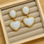 White Elegance Heart Drops Earrings