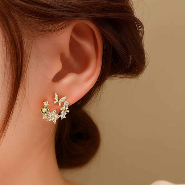 Mini Flutter Bloom Stud Earrings