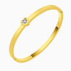 Heartstone Minimal Gold Kada Bracelet