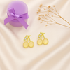 : Golden Cherry Glow Earrings
