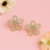 Glitter Bloom Studs Earrings