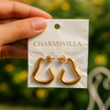 Golden Wave Hoops - Anti Tarnish Earrings