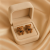 Tiny Teddy Charm Studs Earrings