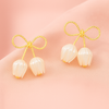 Cute Tulip Bow Studs