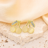 : Golden Cherry Glow Earrings